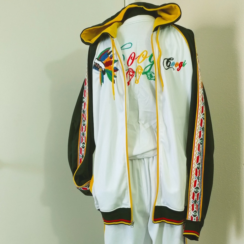 Coogi Indian Chief Headress Track Suit